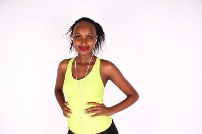 The girl after a long walk