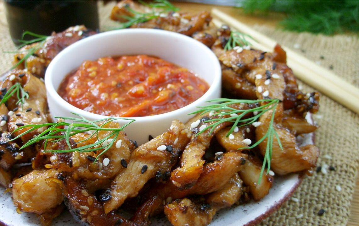 chicken in a diet favorite soy sauce